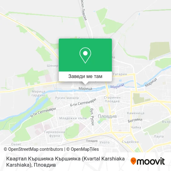 Квартал Кършияка Кършияка (Kvartal Karshiaka Karshiaka) карта