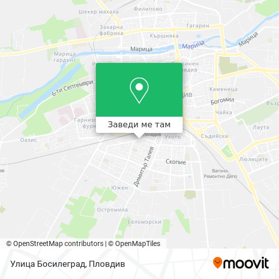 Улица Босилеград карта
