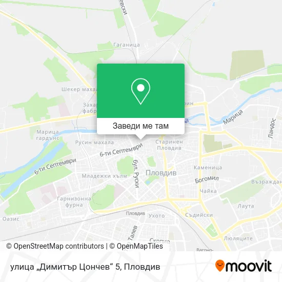 улица „Димитър Цончев“ 5 карта
