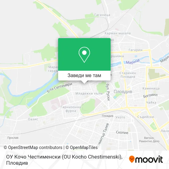 ОУ Кочо Честименски (OU Kocho Chestimenski) карта