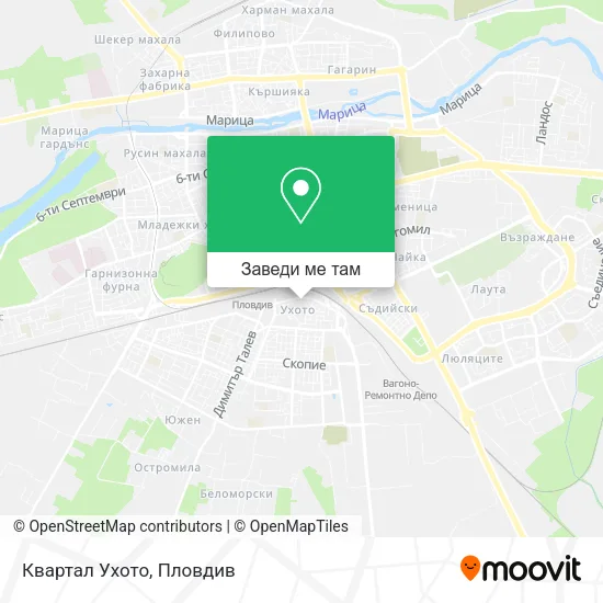 Квартал Ухото карта