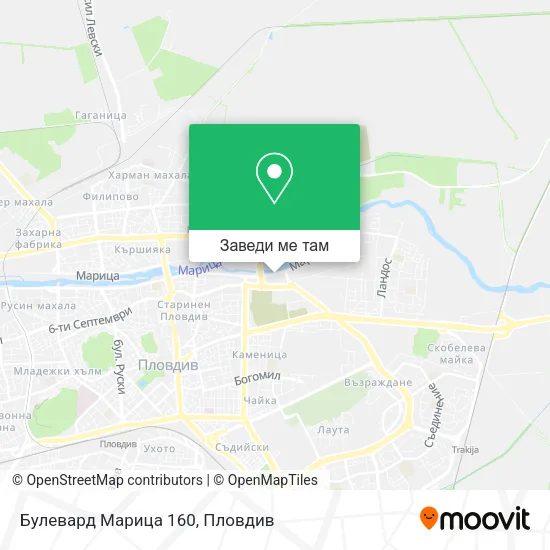 Булевард Марица 160 карта