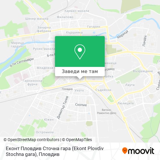 Еконт Пловдив Сточна гара (Ekont Plovdiv Stochna gara) карта