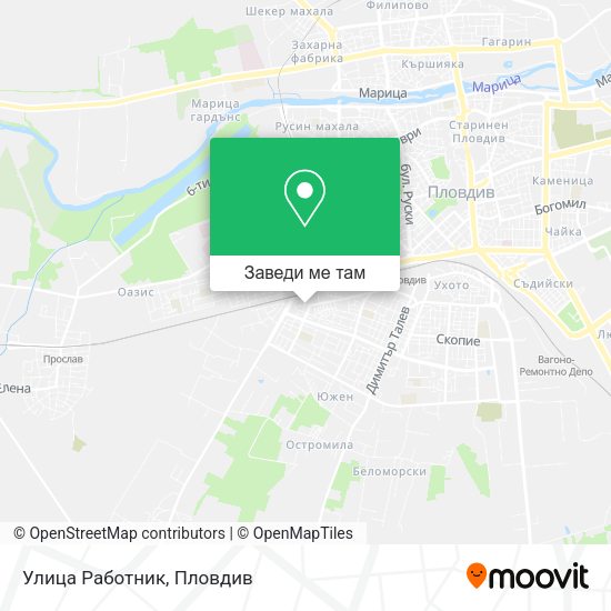 Улица Работник карта