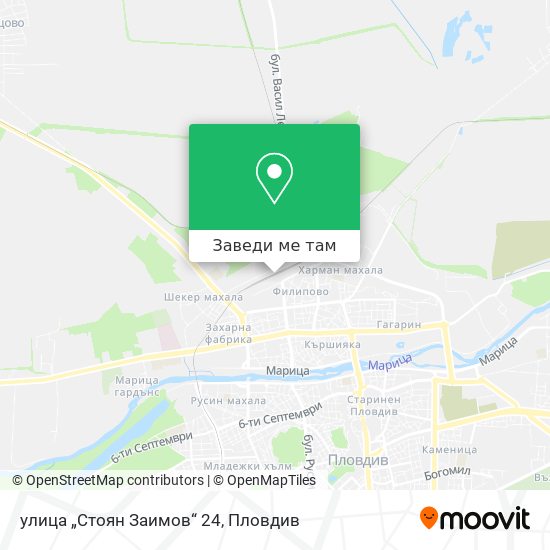 улица „Стоян Заимов“ 24 карта