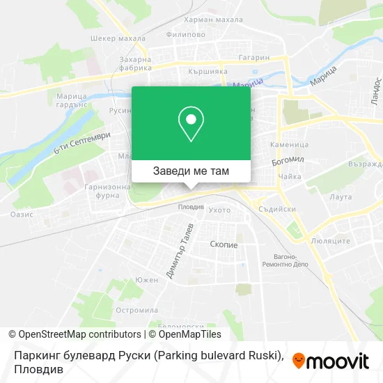 Паркинг булевард Руски (Parking bulevard Ruski) карта