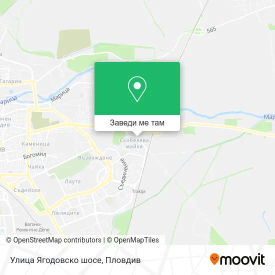 Улица Ягодовско шосе карта