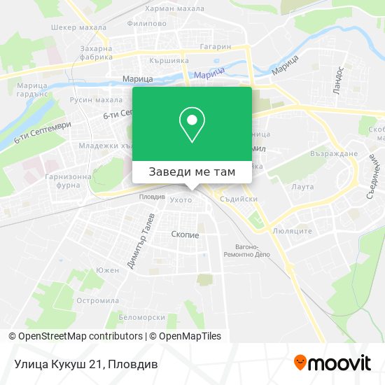 Улица Кукуш 21 карта