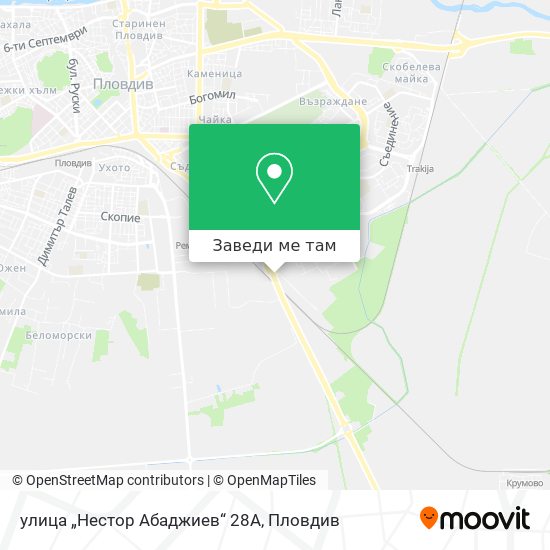 улица „Нестор Абаджиев“ 28А карта