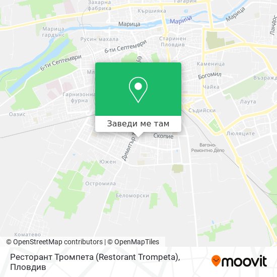 Ресторант Тромпета (Restorant Trompeta) карта