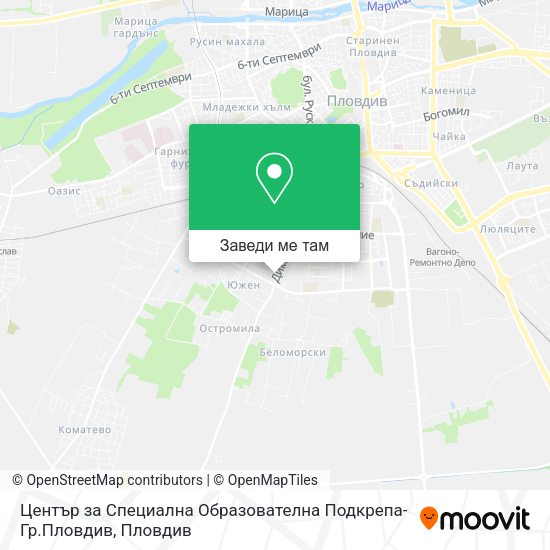 Център за Специална Образователна Подкрепа-Гр.Пловдив карта