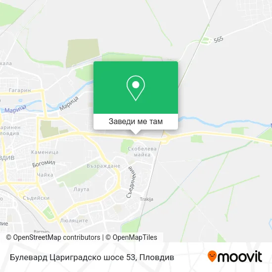 Булевард Цариградско шосе 53 карта