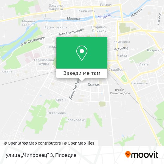улица „Чипровец“ 3 карта