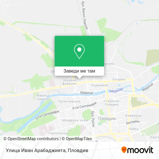 Улица Иван Арабаджията карта
