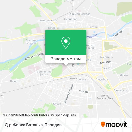 Д-р Живка Баташка карта