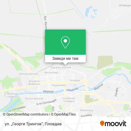 ул. „Георги Трингов“ карта