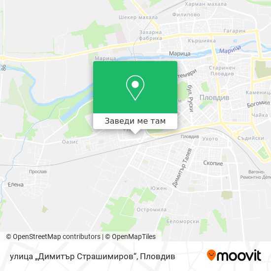 улица „Димитър Страшимиров“ карта