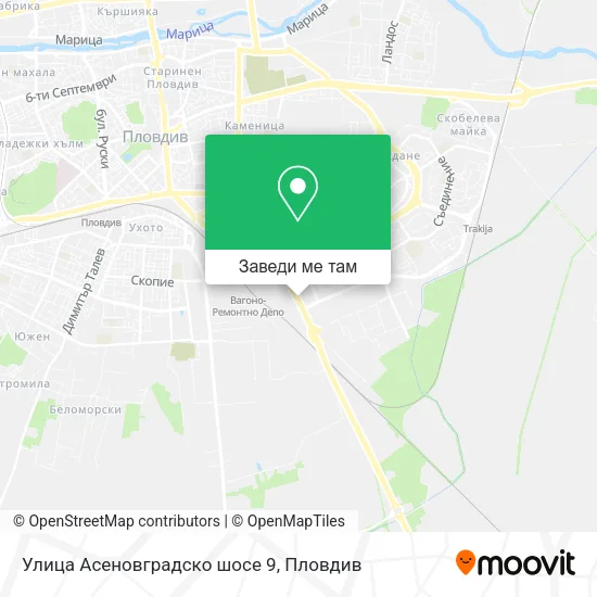 Улица Асеновградско шосе 9 карта