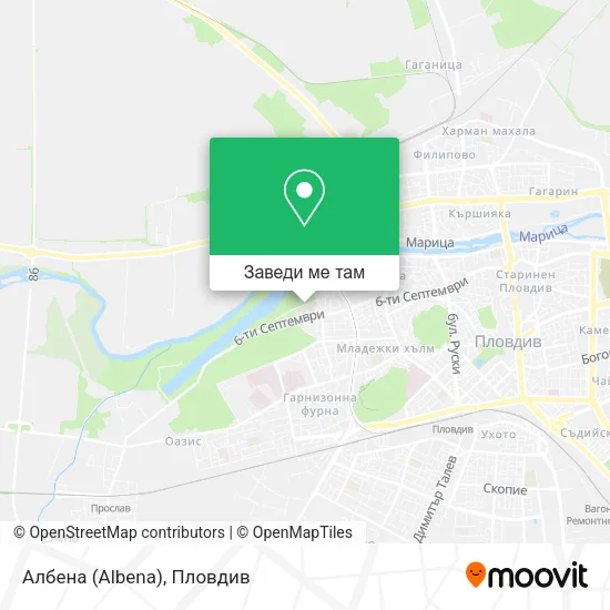 Албена (Albena) карта