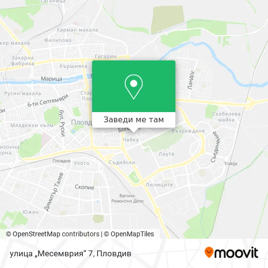 улица „Месемврия“ 7 карта