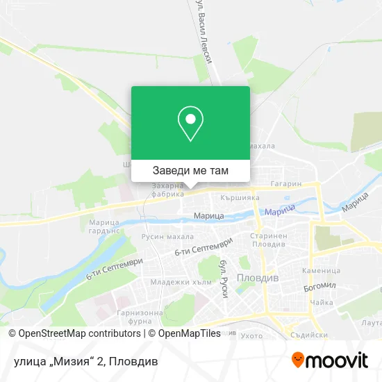 улица „Мизия“ 2 карта