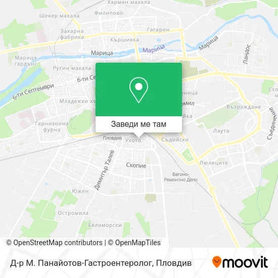 Д-р М. Панайотов-Гастроентеролог карта