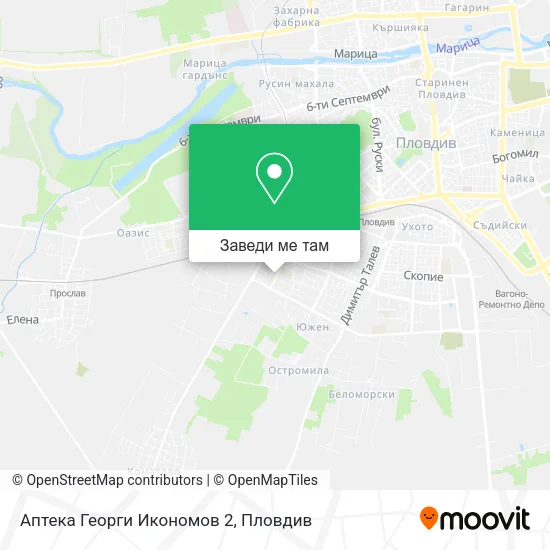 Аптека Георги Икономов 2 карта