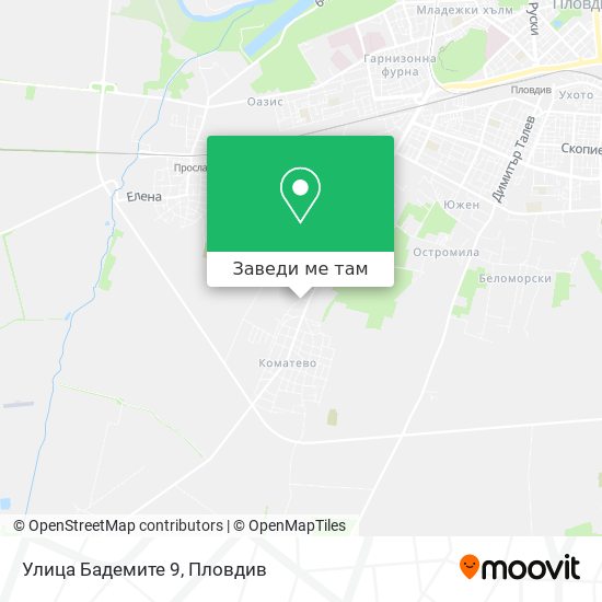 Улица Бадемите 9 карта