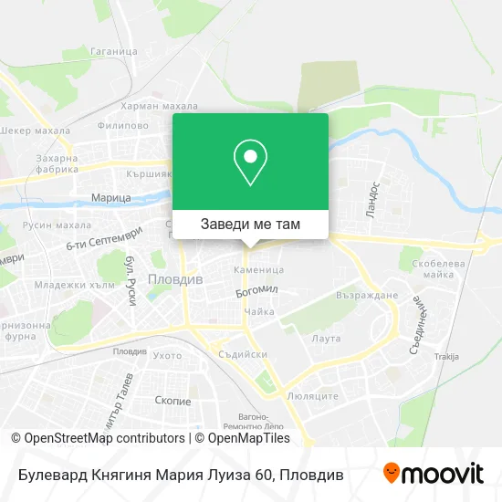 Булевард Княгиня Мария Луиза 60 карта
