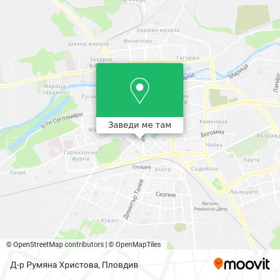 Д-р Румяна Христова карта