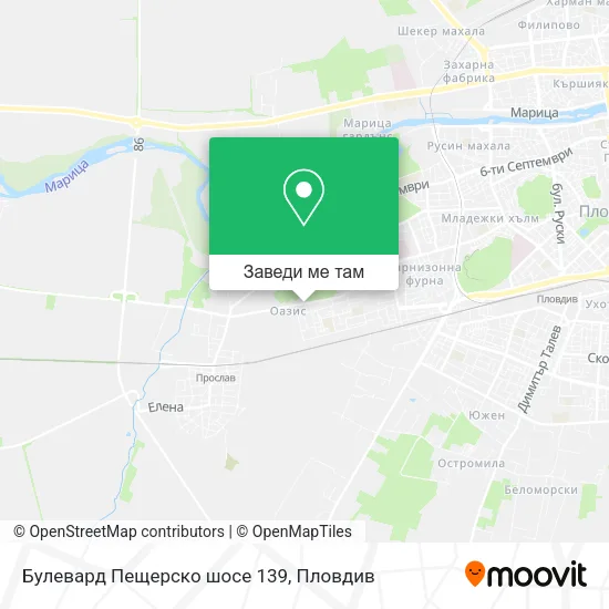 Булевард Пещерско шосе 139 карта