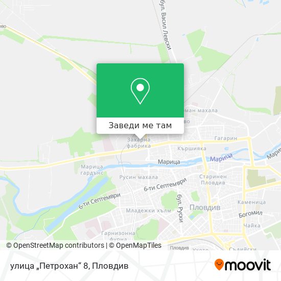 улица „Петрохан“ 8 карта