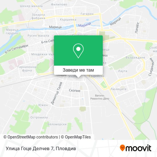 Улица Гоце Делчев 7 карта
