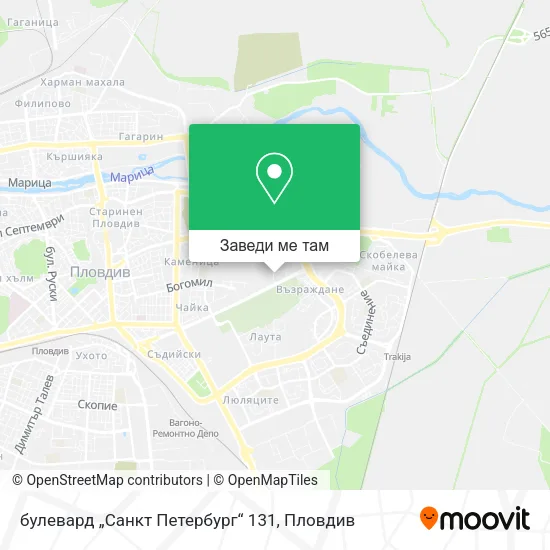 булевард „Санкт Петербург“ 131 карта