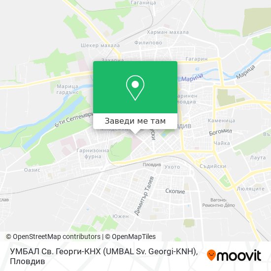 УМБАЛ Св. Георги-КНХ (UMBAL Sv. Georgi-KNH) карта