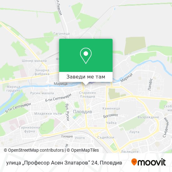 улица „Професор Асен Златаров“ 24 карта