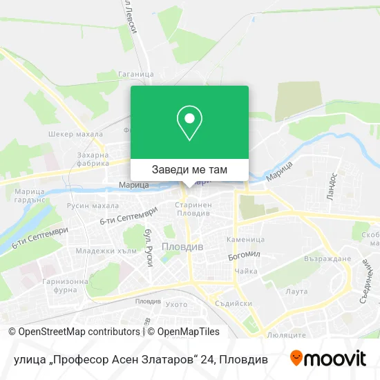 улица „Професор Асен Златаров“ 24 карта