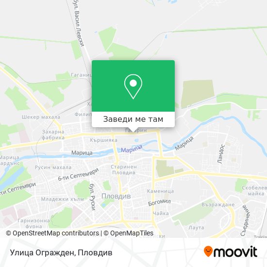 Улица Огражден карта