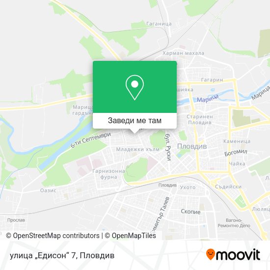 улица „Едисон“ 7 карта