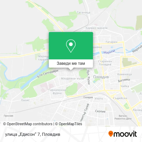улица „Едисон“ 7 карта