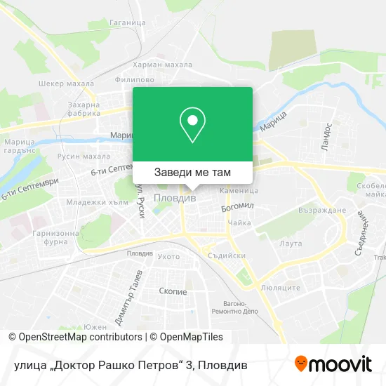 улица „Доктор Рашко Петров“ 3 карта