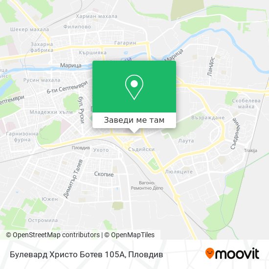 Булевард Христо Ботев 105А карта