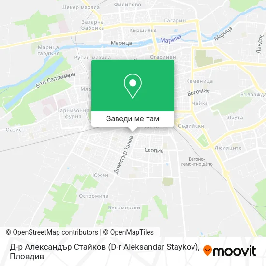 Д-р Александър Стайков (D-r Aleksandar Staykov) карта
