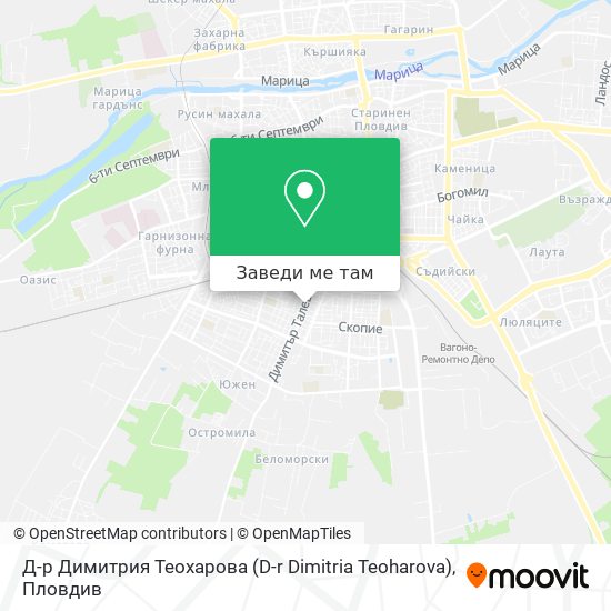 Д-р Димитрия Теохарова (D-r Dimitria Teoharova) карта