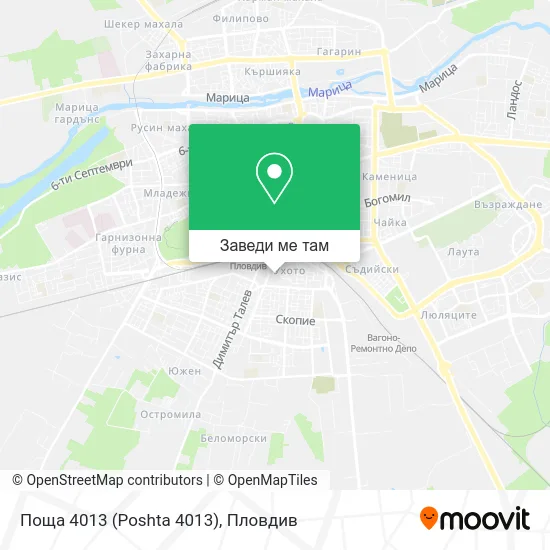 Поща 4013 (Poshta 4013) карта