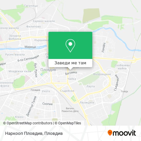 Наркооп Пловдив карта