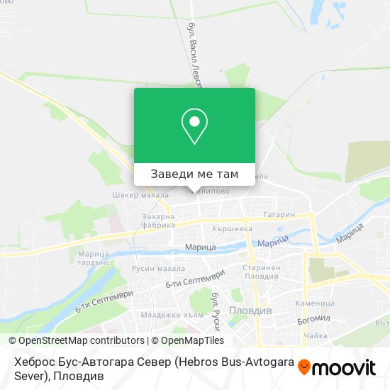 Хеброс Бус-Автогара Север (Hebros Bus-Avtogara Sever) карта