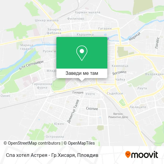 Спа хотел Астрея - Гр.Хисаря карта