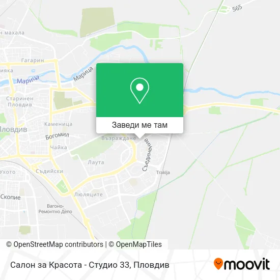 Салон за Красота - Студио 33 карта
