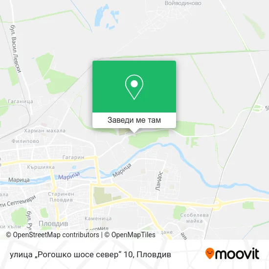 улица „Рогошко шосе север“ 10 карта